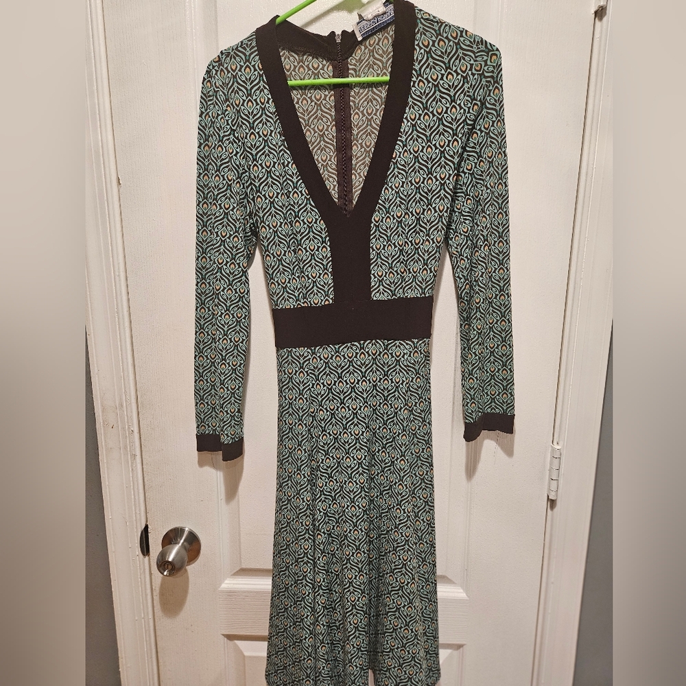 Brown and Olive Dress